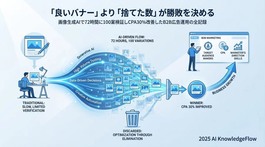 なぜ「勝ちクリエイティブ」が見つからないのか？広告運用の構造的課題 - Section Image