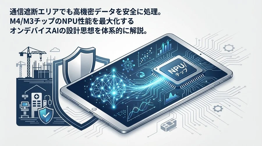 通信遮断エリアで動く高機密AI：iPad ProとMシリーズNPUが実現する「オフライン・ファースト」の設計論