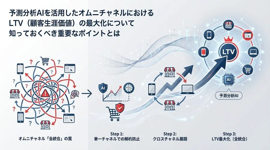 予測分析AIでLTVを最大化する：オムニチャネル「全統合」の罠と段階的導入の極意