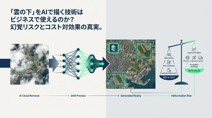 雲除去AIはビジネスの救世主か？GANが描く「もっともらしい嘘」と投資対効果の真実