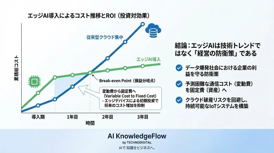 IoTクラウド破産を防ぐ「エッジAI」転換論：通信コスト99%削減のメカニズムと実装戦略 - Conclusion Image