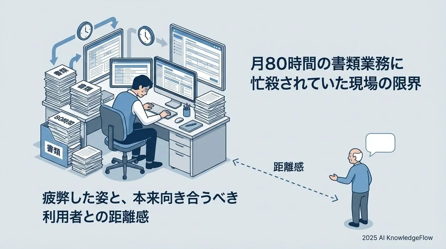月80時間の書類業務に忙殺されていた現場の限界 - Section Image