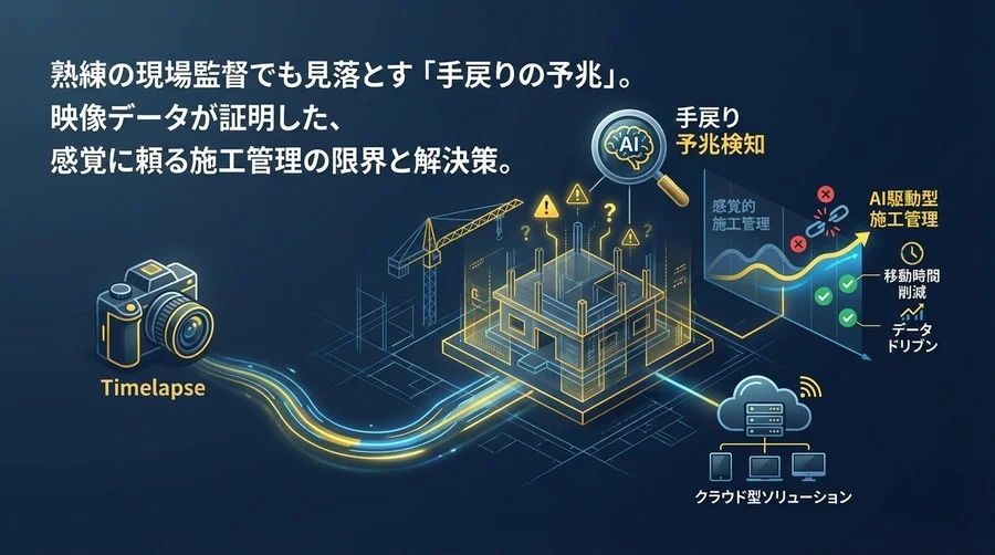 タイムラプスは記念動画ではない。現場の「手戻り予兆」を検知するAI施工管理術