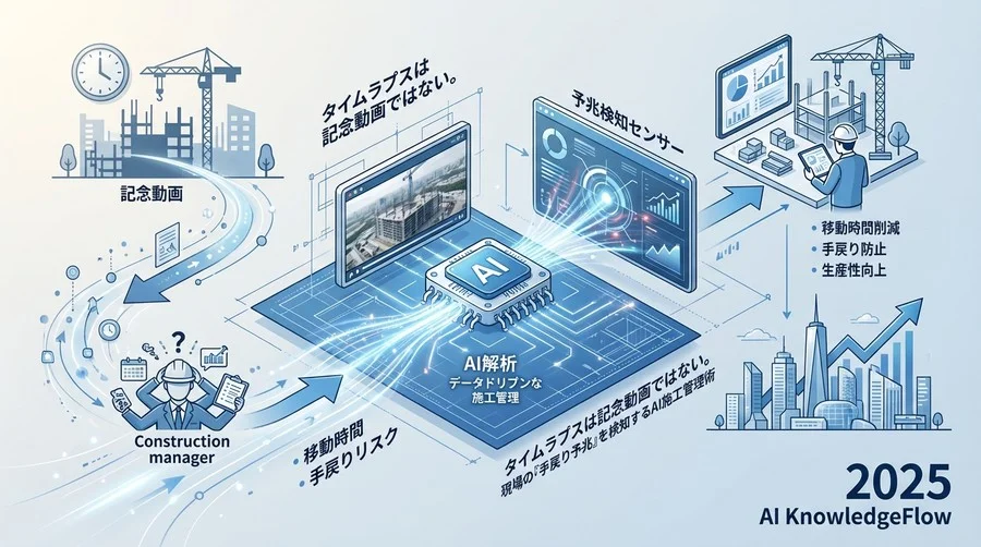 誤解①：「タイムラプス動画は『竣工記念』のための記録用である」 - Section Image