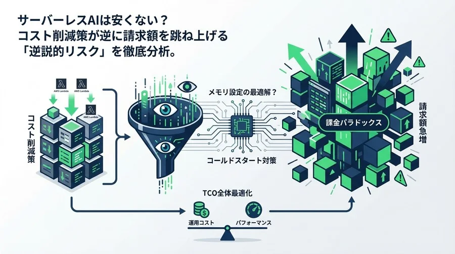 サーバーレスAIのコスト削減が招く「課金パラドックス」：AWS Lambda推論における逆説的リスクと最適解