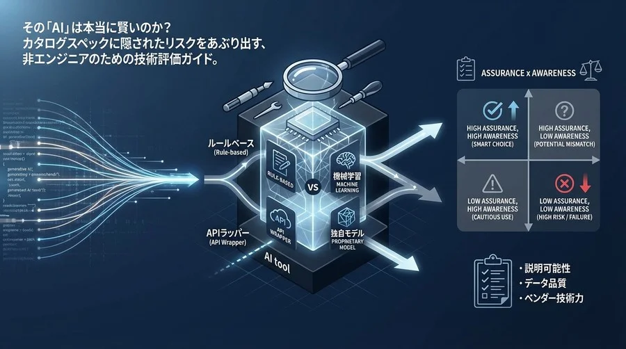 「AI搭載」の言葉に潜むリスクを見抜く：非エンジニアのためのアルゴリズム評価・診断ガイド