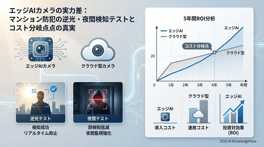 検証結果①：不審者検知における「即時性」と「誤検知率」の相関 - Section Image