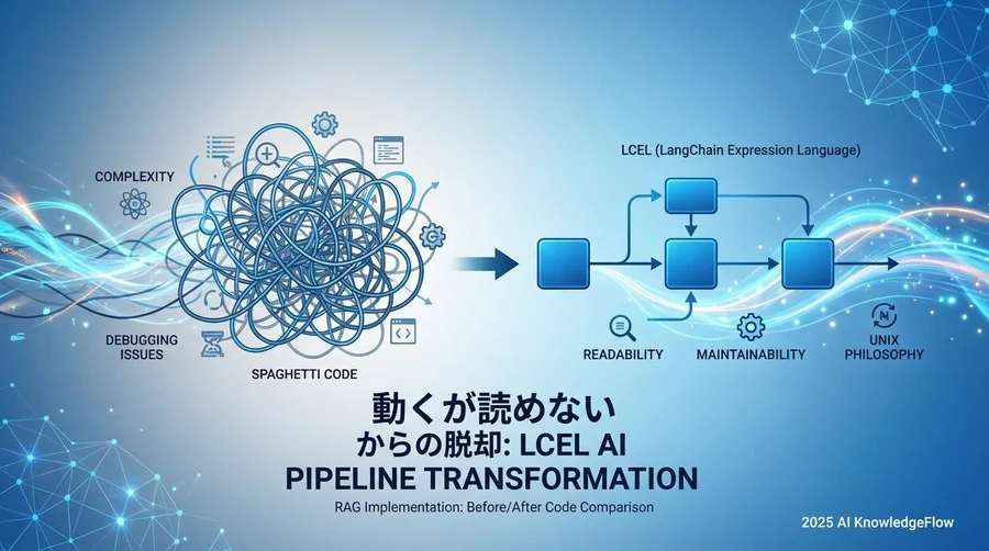 【実証】命令的記述 vs LCEL：コード比較による生産性の証明 - Section Image