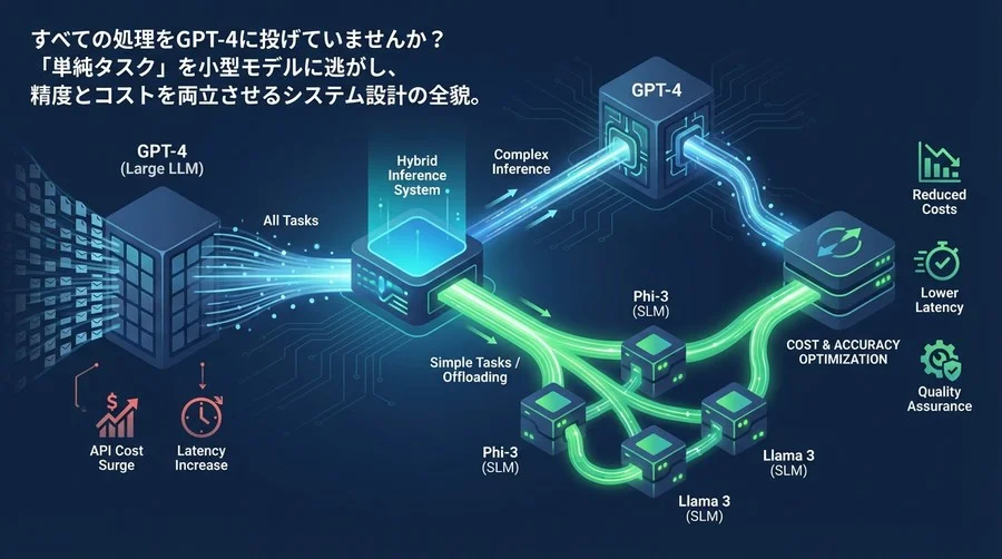 ChatGPT依存からの脱却。小型モデル（SLM）へのタスクオフロードで実現する「賢い」推論インフラ構築術