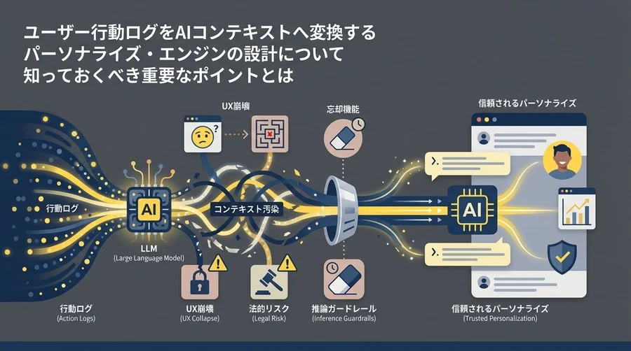 「行動ログをAIに全投入」が招くUX崩壊と法的リスク：信頼されるパーソナライズ設計の要諦