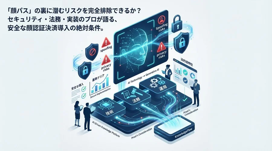 「顔パス」のリスクを完全排除するには？セキュリティ・法務・実装のプロが語る安全な顔認証決済の絶対条件