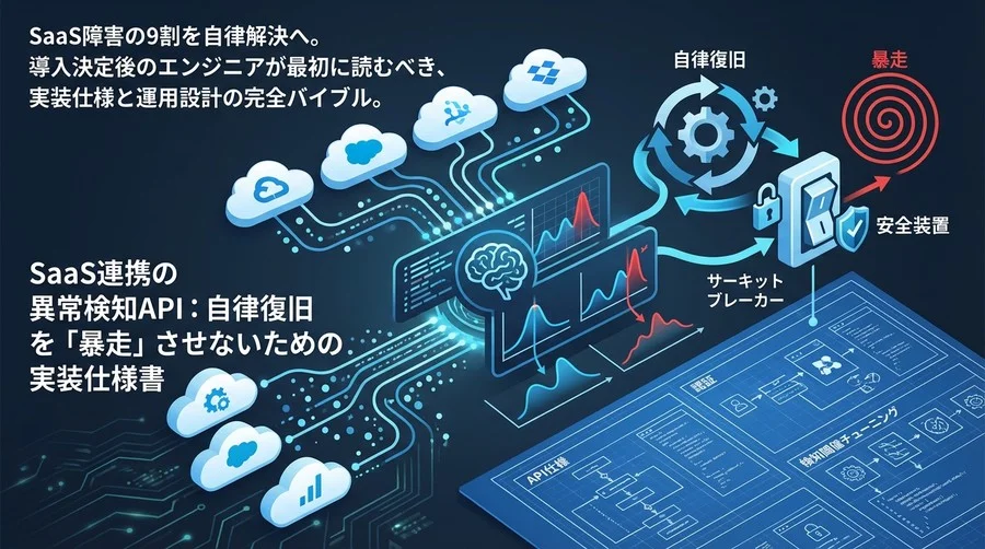 SaaS連携の異常検知API：自律復旧を「暴走」させないための実装仕様書