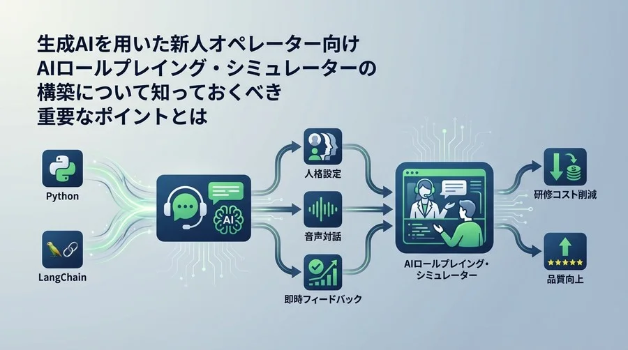 生成AIで構築する「新人オペレーター研修用AIロールプレイング」開発ガイド：PythonとLangChainで実装する自動化システム