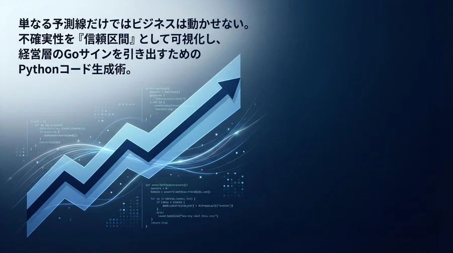 時系列予測の「信頼区間」を可視化せよ：経営層を動かすMatplotlibプロンプト術