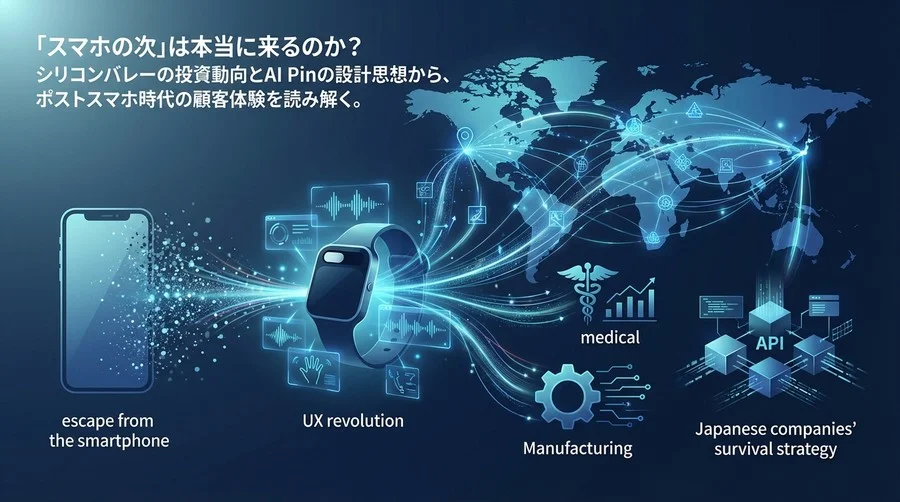 シリコンバレー発「脱スマホ」の衝撃。AI Pin型デバイスが迫るUX革命と日本企業の生存戦略