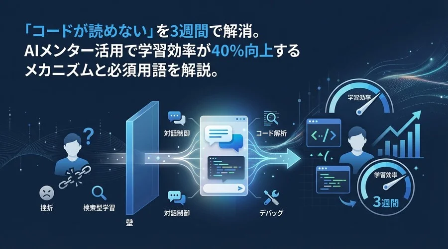 「コードが読めない」を3週間で解消：Copilot AIをメンター化し学習効率を40%高める対話型リスキリング術
