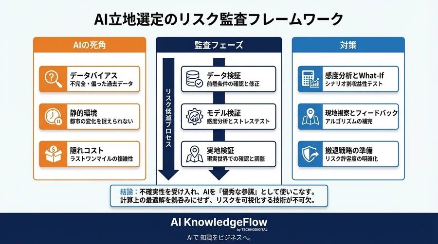 AI算出の「最適立地」が赤字を生む理由：マイクロフルフィルメント投資のリスク監査と回避策 - Conclusion Image