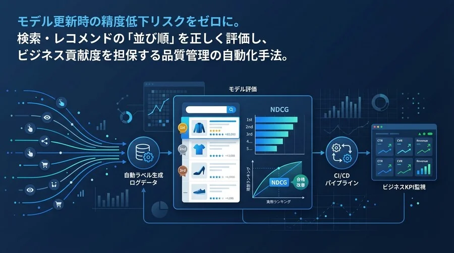 レコメンド品質を「自動」で見極める：NDCGを用いたMLOps評価パイプライン構築の実践