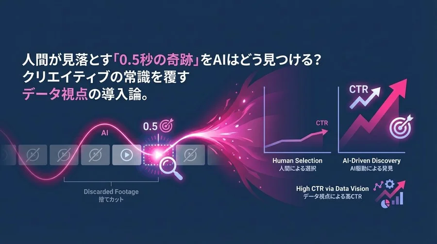 動画の「捨てカット」が宝の山に？AIが見抜く一瞬の奇跡とCTR向上の科学