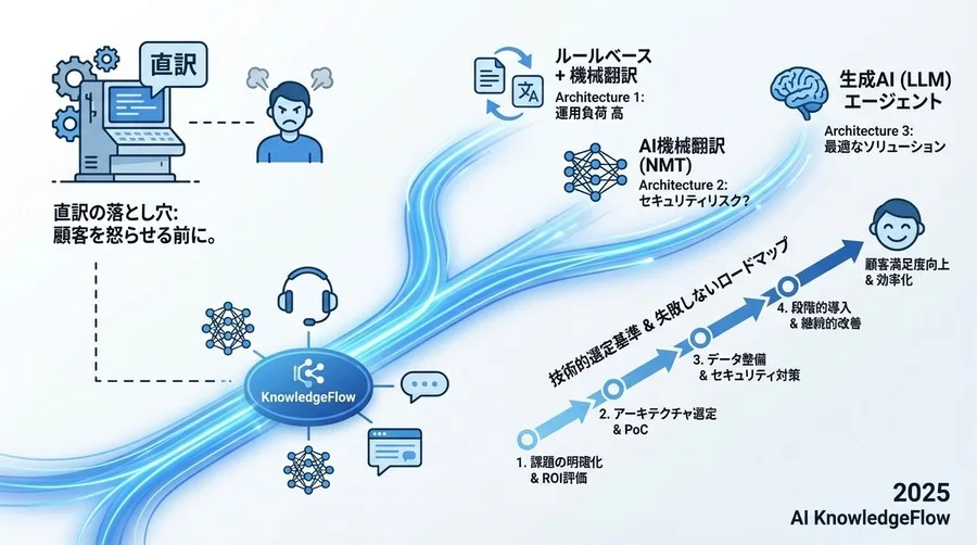 多言語CS自動化ソリューションの3つのアーキテクチャ - Section Image