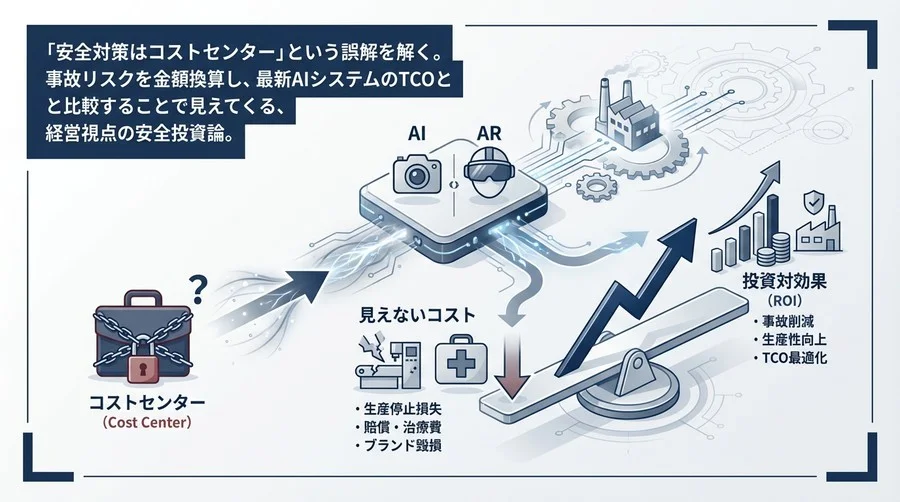 安全対策のROIをどう証明する？AI動体検知×AR導入のコスト対効果と稟議戦略