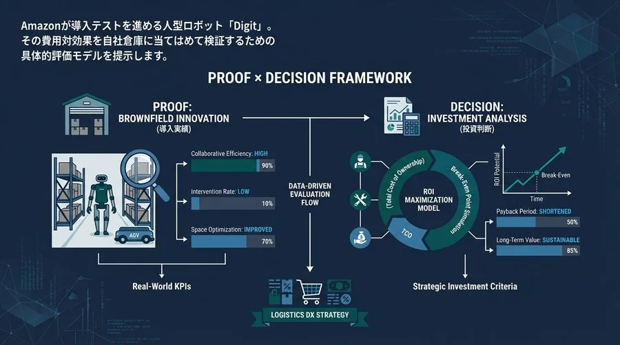 Amazon「Digit」導入の衝撃：人型ロボットのROIを最大化する倉庫DX投資判断基準