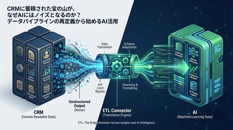 CRMの宝の山がAIにはノイズ？Salesforceデータ分析を阻むETLの落とし穴と解決策