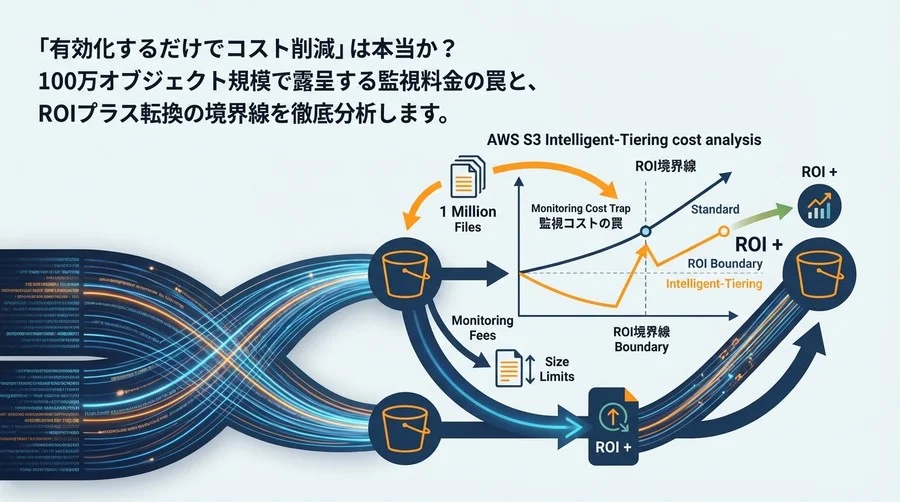 S3 Intelligent-Tieringの損益分岐点：100万ファイルで露呈する監視コストの罠とROI境界線