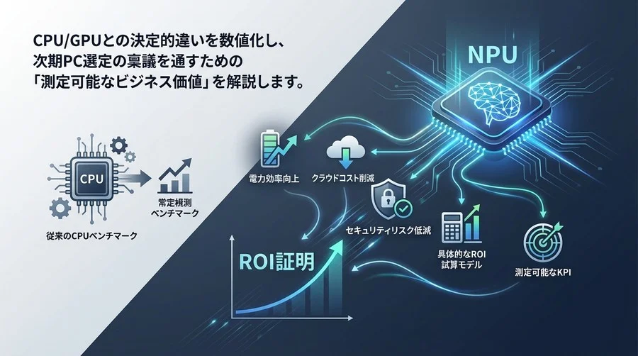 Copilot+ PCのNPUは「高い」のか？ROIを証明する5つの新評価指標と投資対効果