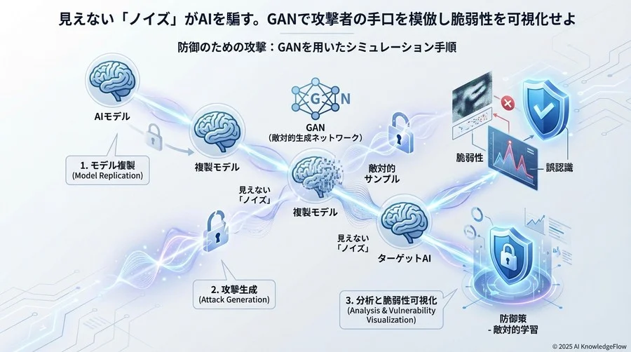 防御のための攻撃：GANを用いたシミュレーション手順 - Section Image