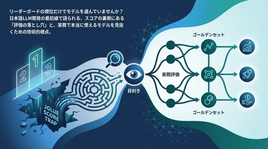 JGLUEスコアの罠と日本語LLMの実務評価：リーダーボードを超えた「目利き」の技術