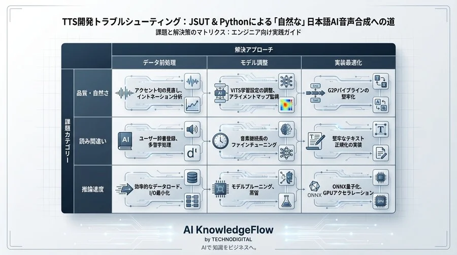 日本語TTS開発の落とし穴：JSUTデータセットとPythonで構築する「自然な」AI音声合成の全技術工程 - Conclusion Image