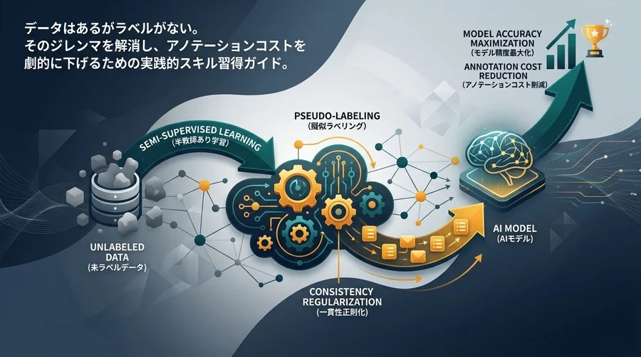 未ラベルデータを資産に変える半教師あり学習：アノテーションコストを6割削減する実践的導入パス