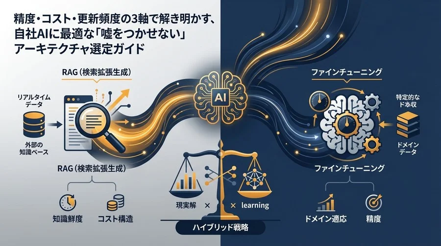 AIの「嘘」をどう防ぐ？RAGとファインチューニング、コストと精度で選ぶ現実解
