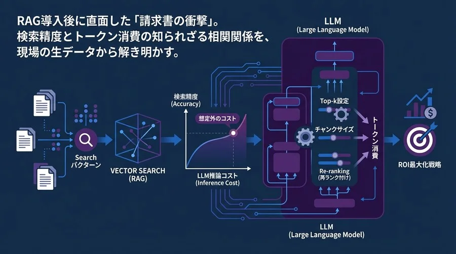 RAG運用の落とし穴：検索精度とLLM推論コストの相関を解明しROIを最大化する戦略