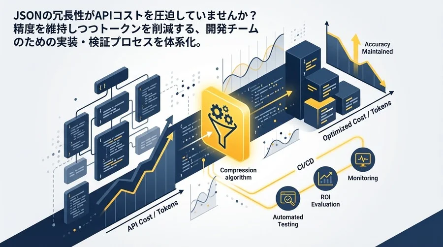 JSONスキーマ圧縮でAI APIコストを最適化：精度を落とさずトークンを削るチーム開発の実装戦略