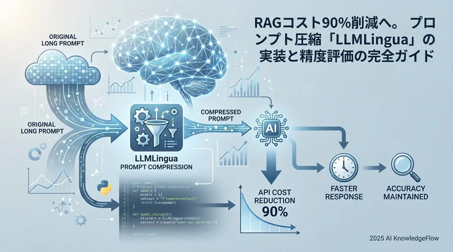 なぜ「単純な要約」ではRAGの精度が落ちるのか？プロンプト圧縮の技術的本質 - Section Image