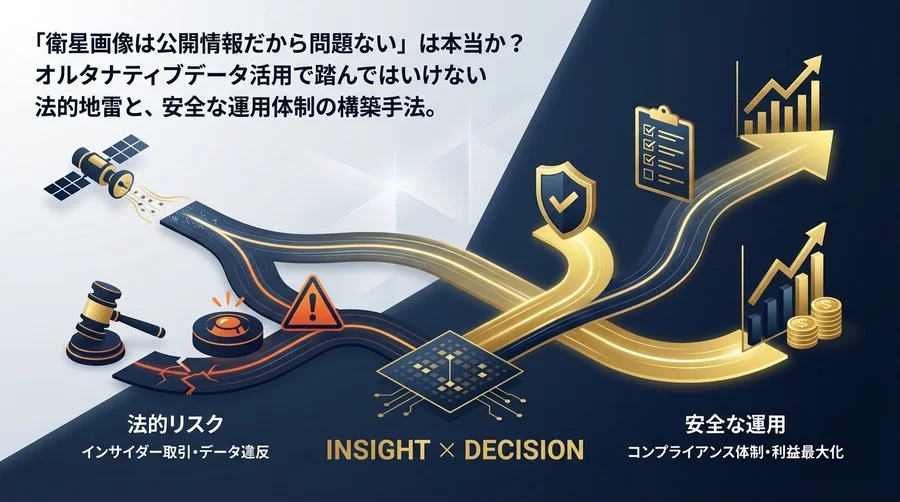 衛星データ解析はインサイダーか？先物予測AI導入で踏んではいけない法的地雷と回避策