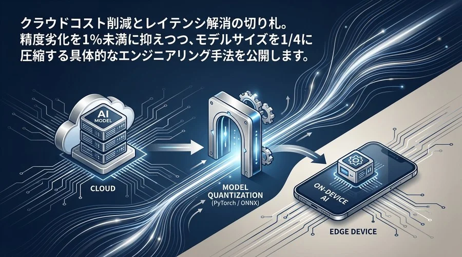 モデル量子化でオンデバイスAIを高速化：精度劣化1%未満を目指すPyTorch/ONNX実装戦略