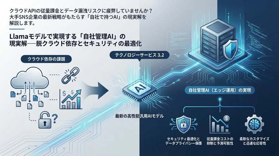 Llamaモデルで実現する「自社管理AI」の現実解──脱クラウド依存とセキュリティの最適化