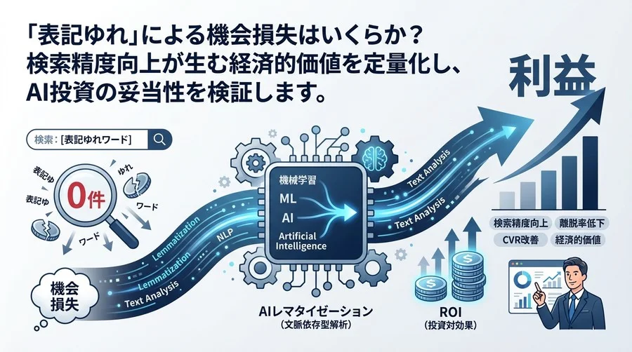 検索「0件」の損失を利益に変える：AIレマタイゼーションのROI試算と導入戦略
