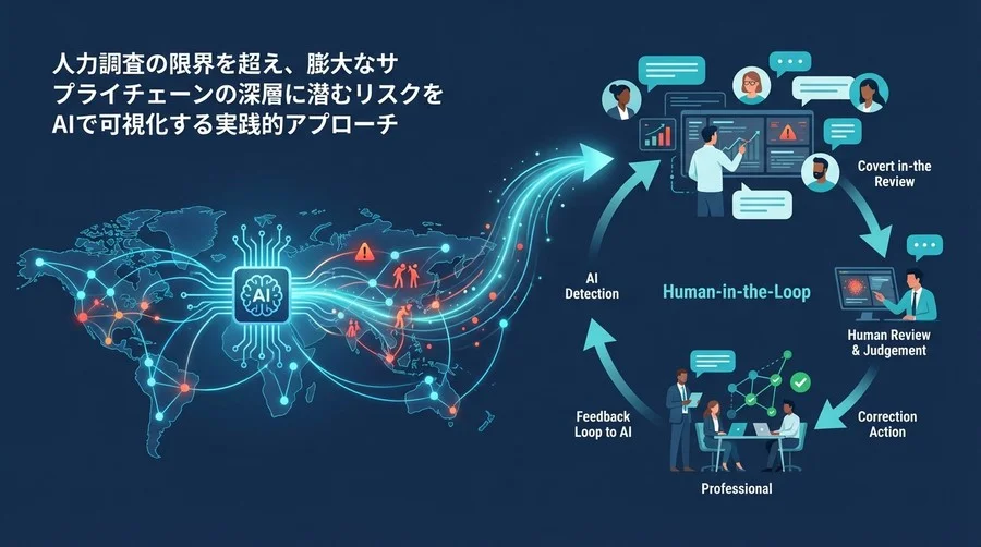 サプライチェーンの人権リスクをAIで可視化する：調達現場のための「Human-in-the-Loop」実践ワークフロー