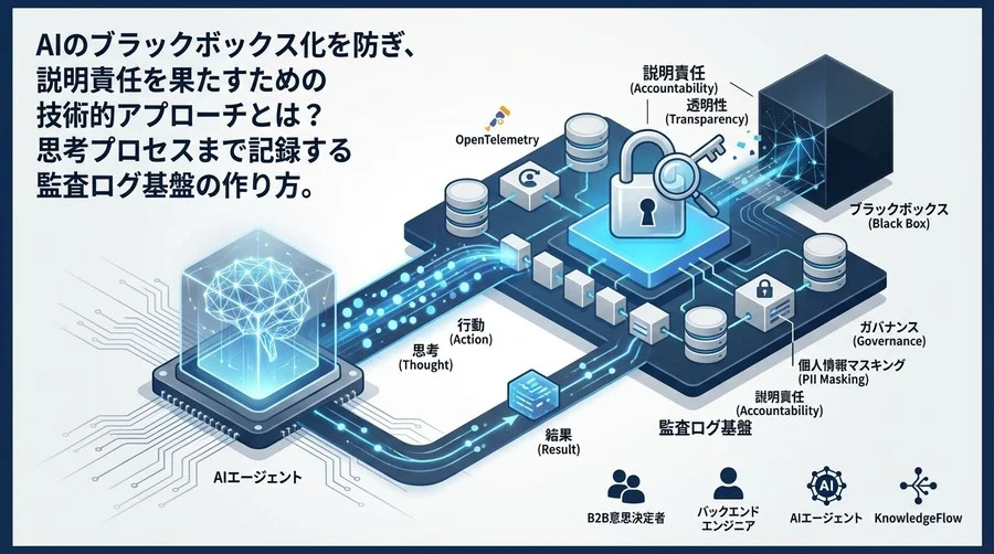 ブラックボックスを許さない：自律型AIエージェントのための監査ログ基盤構築ガイド