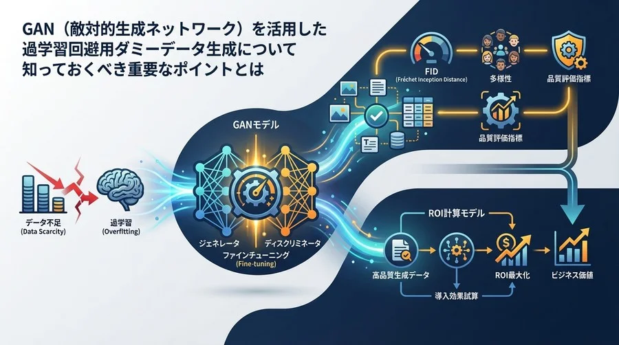 過学習回避のためのGANデータ生成：導入効果を最大化する品質評価指標とROI設計