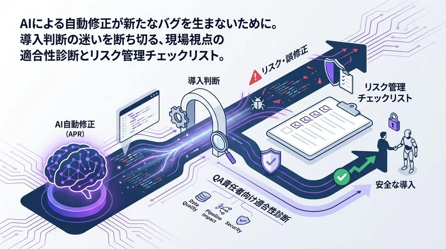 AI自動修正がバグを生まないために。QA責任者が知るべき導入判断とリスク管理チェックリスト