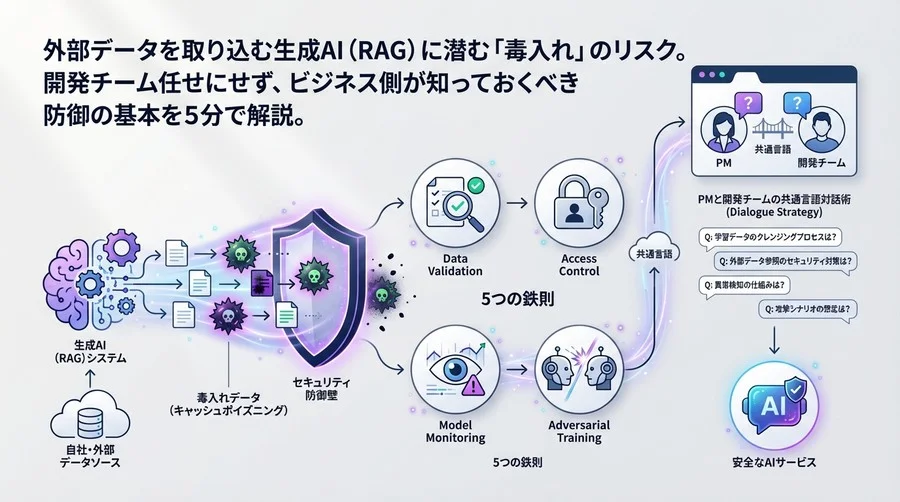 生成AIへの「毒入れ」を防ぐ鉄則：PMが知るべきセキュリティと開発チーム対話術