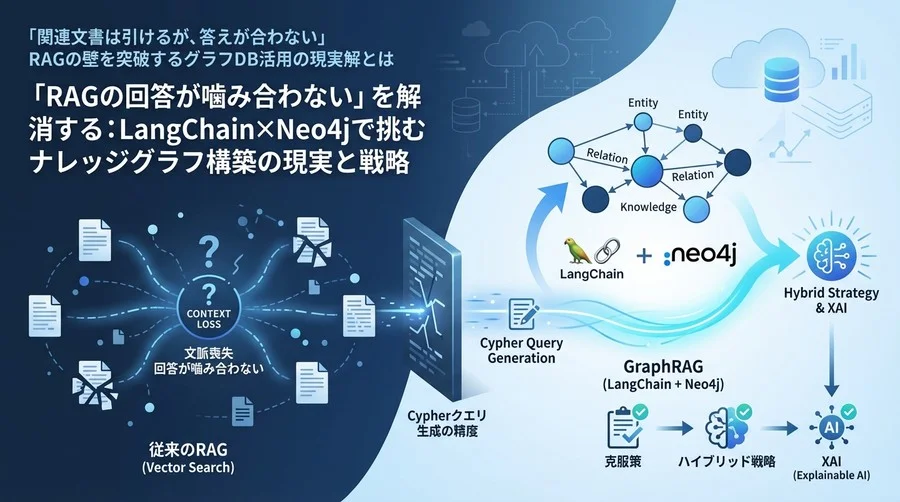 「RAGの回答が噛み合わない」を解消する：LangChain×Neo4jで挑むナレッジグラフ構築の現実と戦略