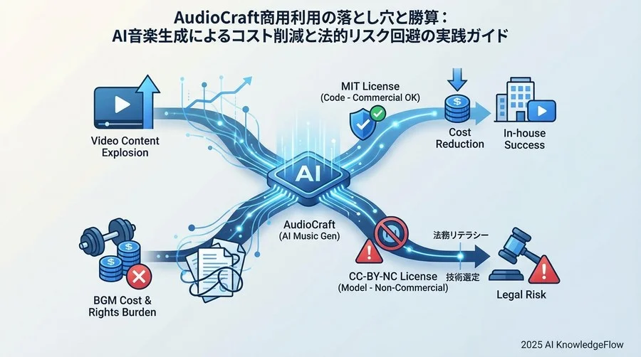 なぜ今、BGMの内製化にAudioCraftを選ぶのか：コストと品質のROI分析 - Section Image