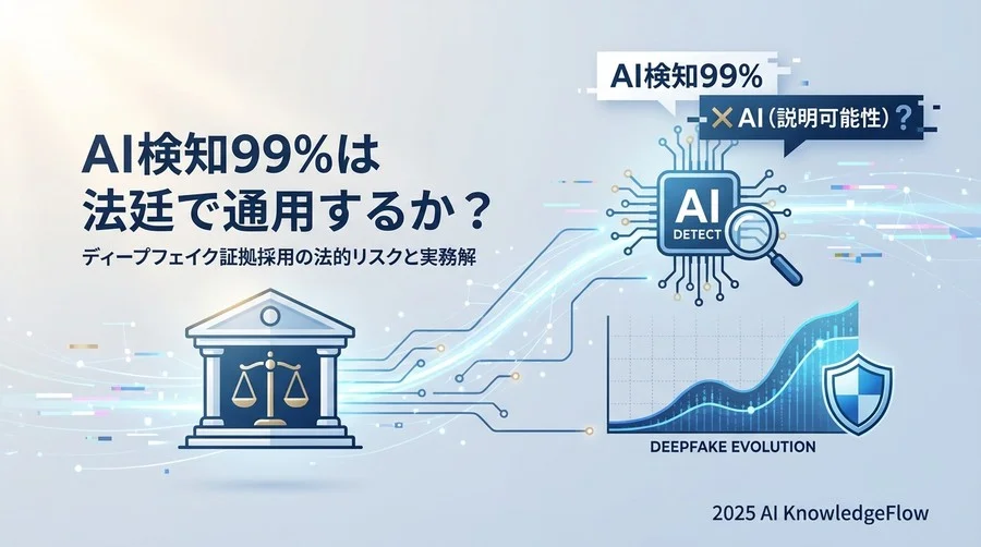 デメリット・リスク検証：法廷で問われる「説明可能性」 - Section Image