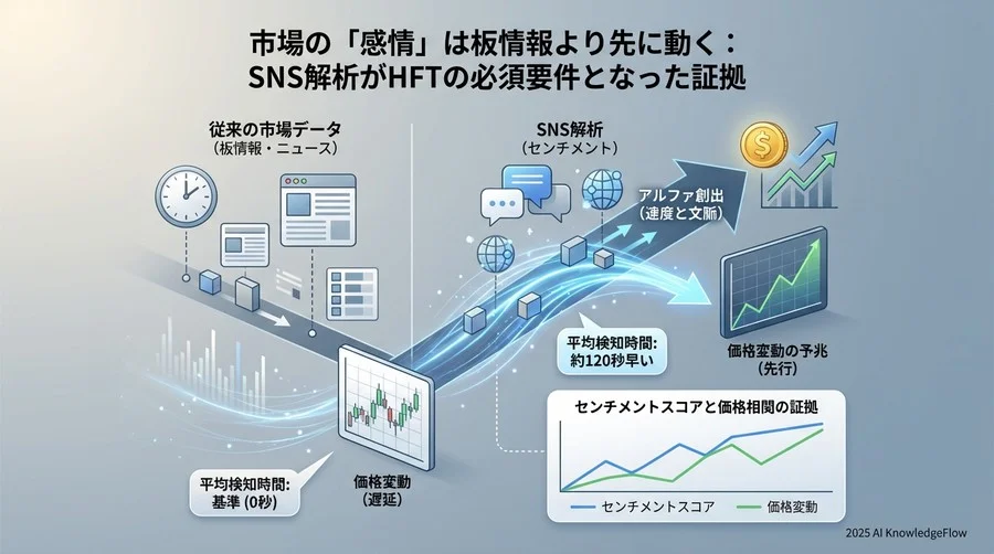 市場の「感情」は板情報より先に動く：SNS解析がHFTの必須要件となった証拠 - Section Image